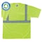 Ergodyne Hi-Vis T-Shirt, 100% recycled polyester, Lime, XL 8289-ECO - alternate 1